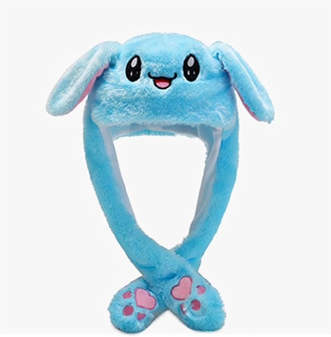 Rabbit Hat, Plush Bunny Ears Headband Interesting Rabbit Kawaii Hat Airbag Cap