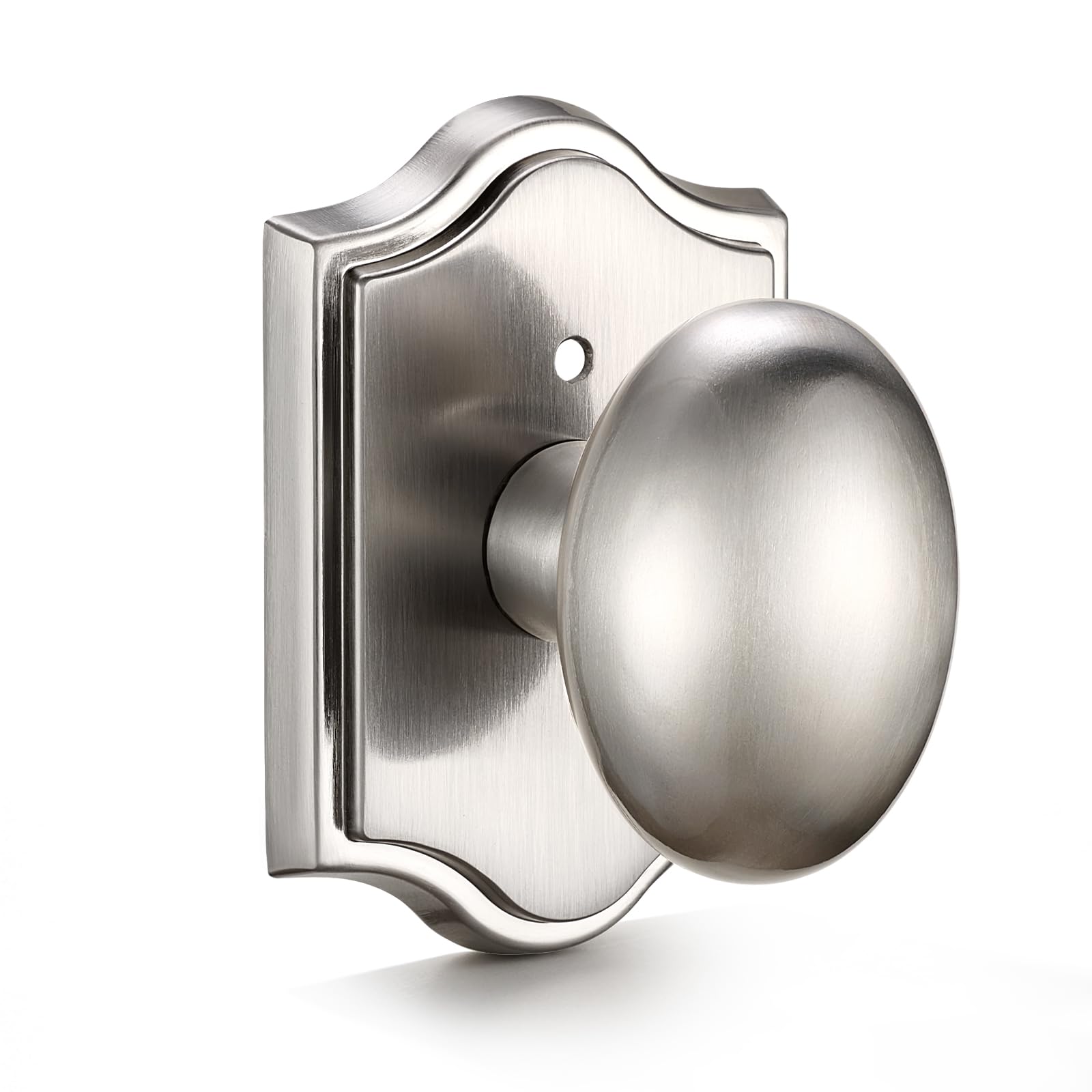 Satin Nickel Door Knob - Privacy & Style -1