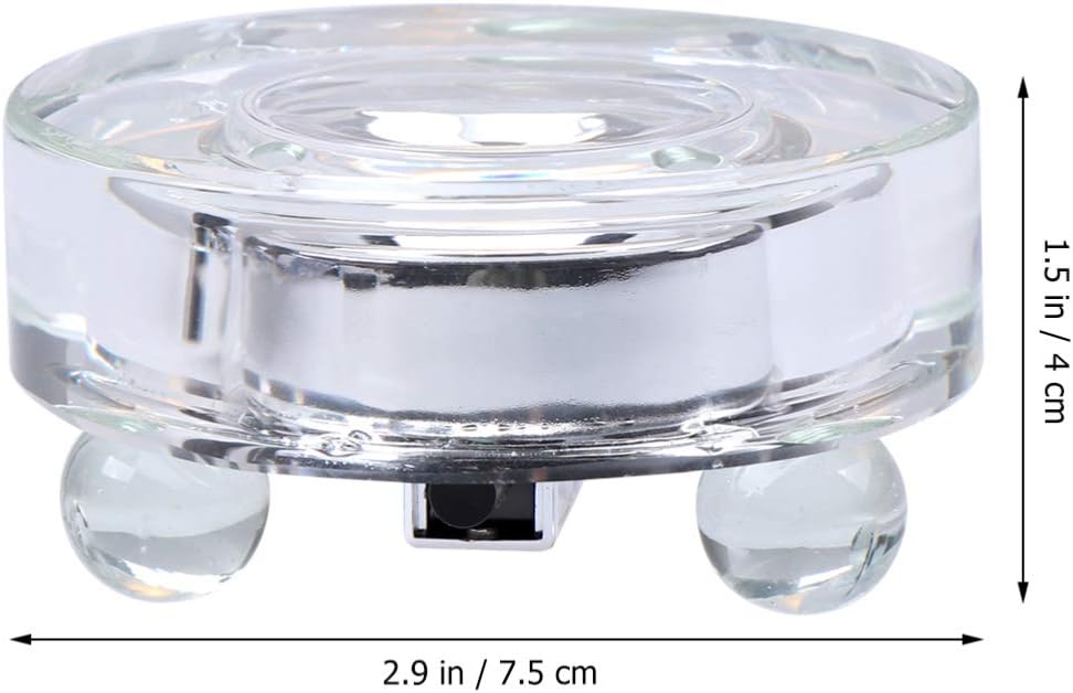 Uonlytech Table Lamp Base LED Lights Display Base Lighted Base Stand for Crystal Glass Resin Art Resin Display Glass Art Holder US Plug (White Light) Led Light Decor