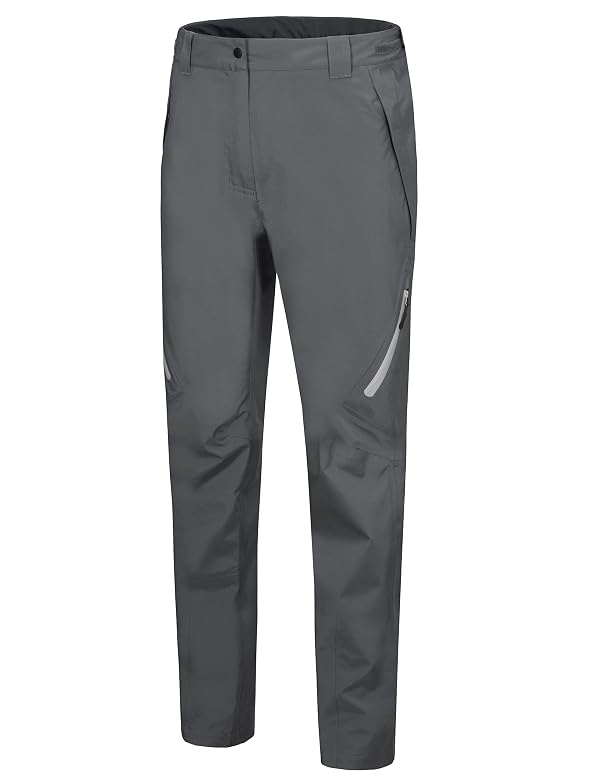 Little Donkey Andy Women's High-Performance Waterproof Rain Pants Lightweight Breathable Golf Hiking Pants Grey Size L by Little Donkey Andy - Used condition - US$44.40