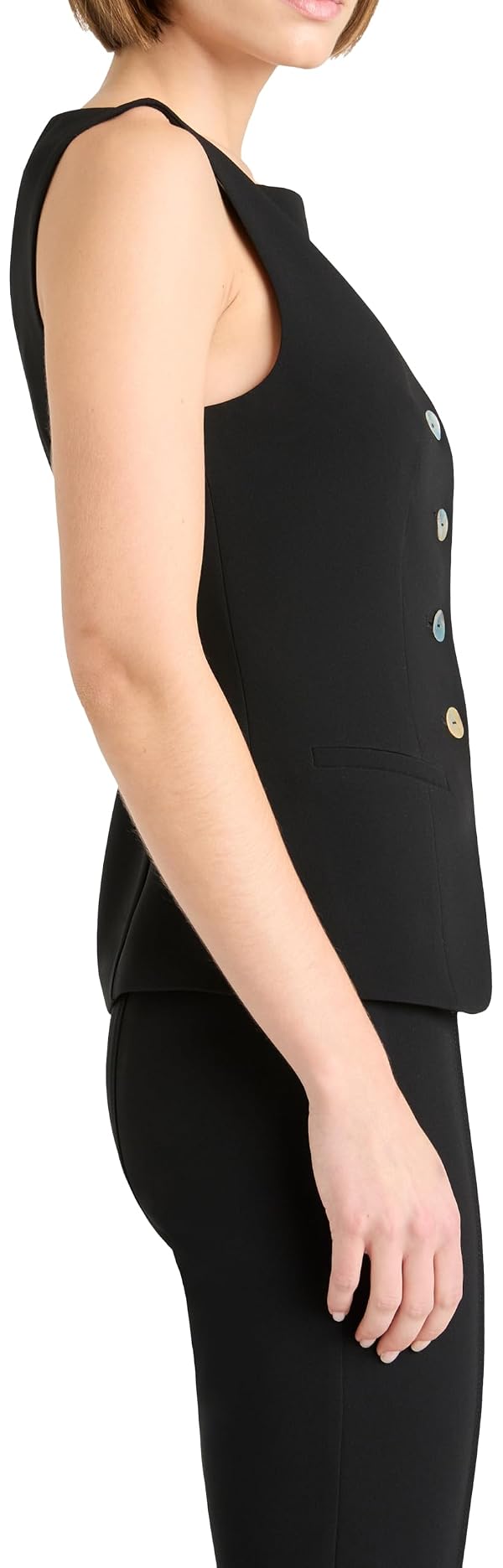 Cinq à Sept Women's Lemonis Vest, Black, L by Cinq à Sept - Image 3