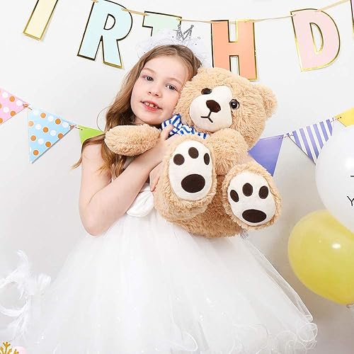 Miniatura 7 de Tezituor Oso de peluche gigante de 3 pies oso de peluche grande de 40 pulgadas juguete de peluche suave para novias y niños marrón