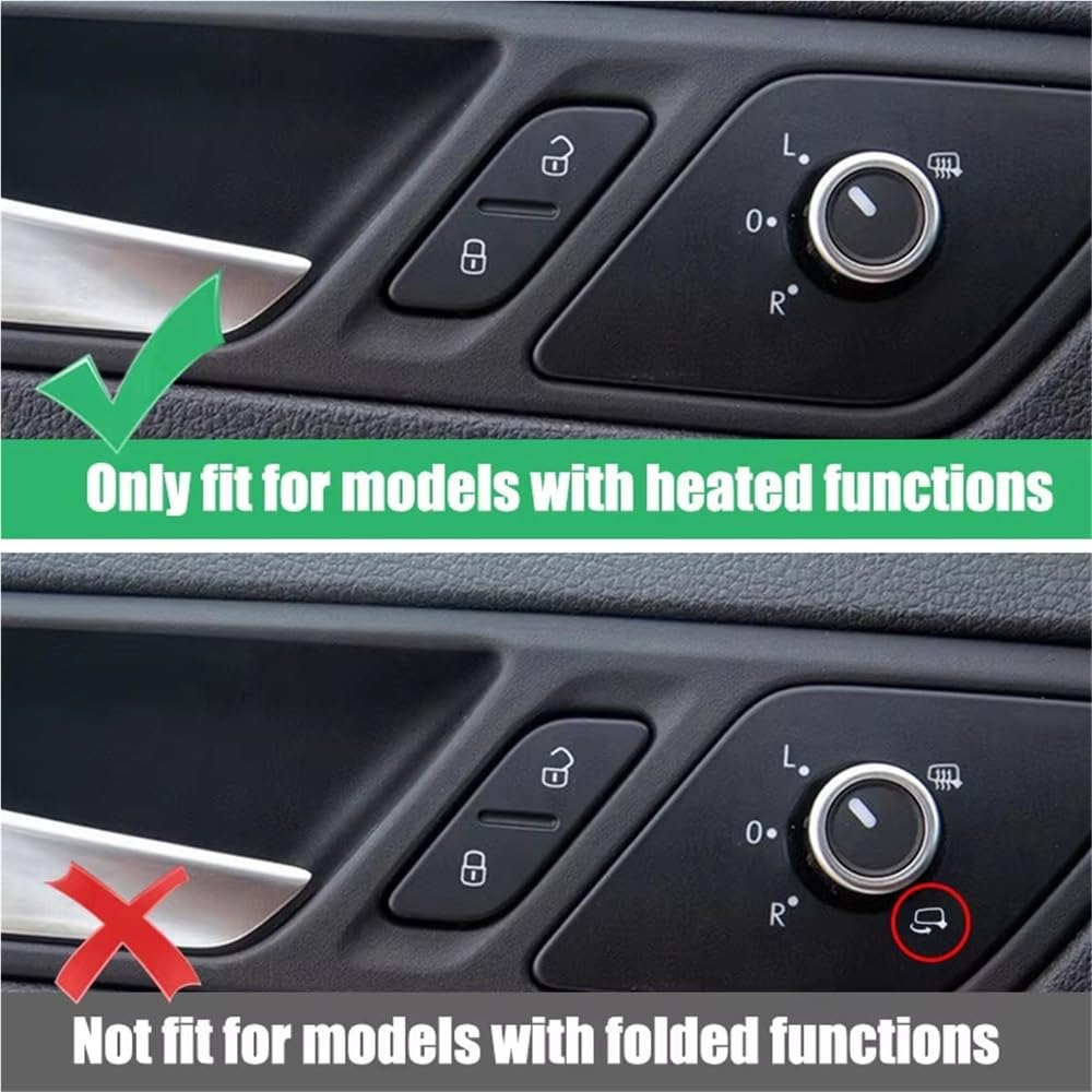Car Mirror Switch for VW for Jetta MK6 VI 2011-2016 10Pin Exterior Side Mirror Control Adjustment Switch Knob 5C7959565J