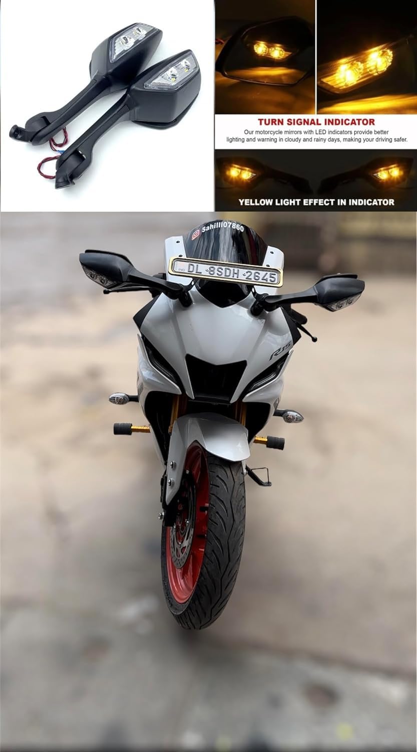 Arhaan art modification R15 V3, V4 & M Bike Adjustable Rear View Side ...