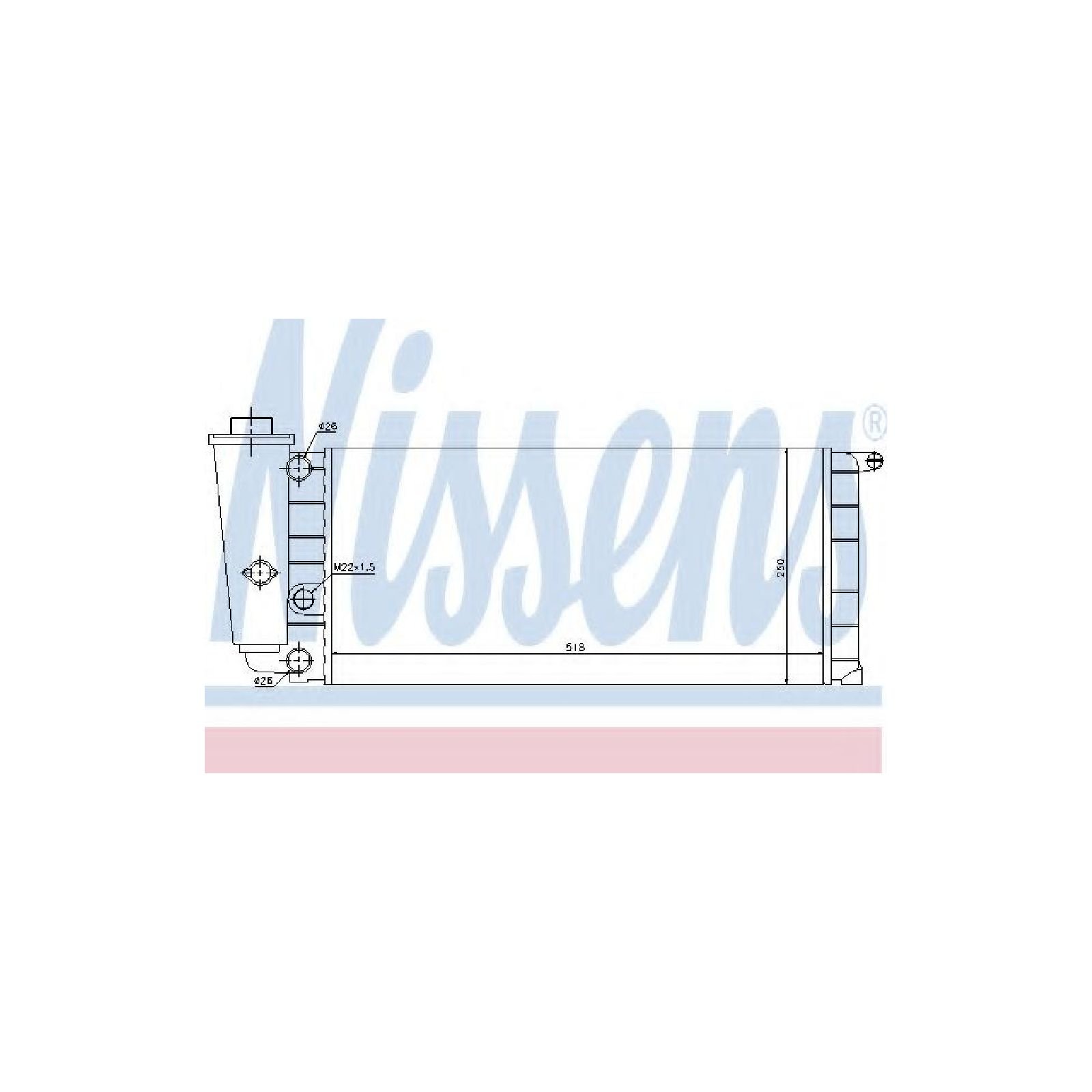 52035 NRF Radiatore motore Alluminio, 660 x 415 x 34 mm, Alette di raffreddamento montate meccanicamente 52035 ❱❱❱ prezzo e esperienza