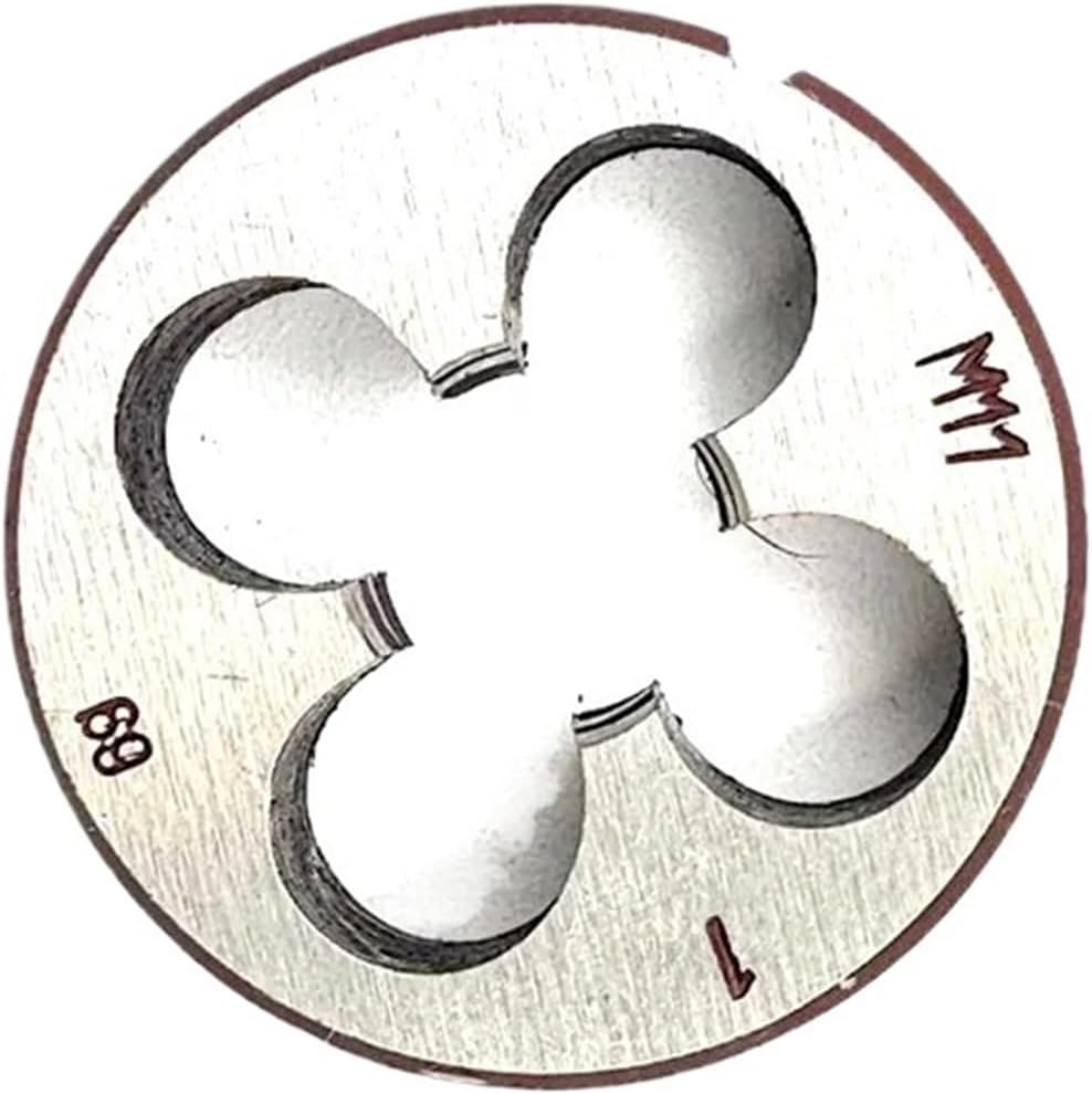 Pipe Thread Round Dies HSS 1PCS Metric Thread Right Left Round Die M8 M9 M10 M11 X1.5 .25 X0.75 Screw Threading Dies(M10X1)
