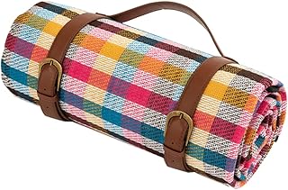 OFFSCH 1 pç Pano de Piquenique Tapetes de Piquenique Tapete Acolchoado Ao Ar Livre Cobertores de Piquenique Dobráveis Tapete de Piquenique Tote Cobertor de Viagem Tapete de Praia 4 2 5 Almofada de Piquenique de Praia Camping