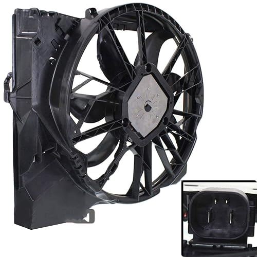 Miniatura 3 de Bapmic 17427562080 Conjunto de ventilador de refrigeración del radiador para BMW E87 E90 128i 323i 325i 328i 330i