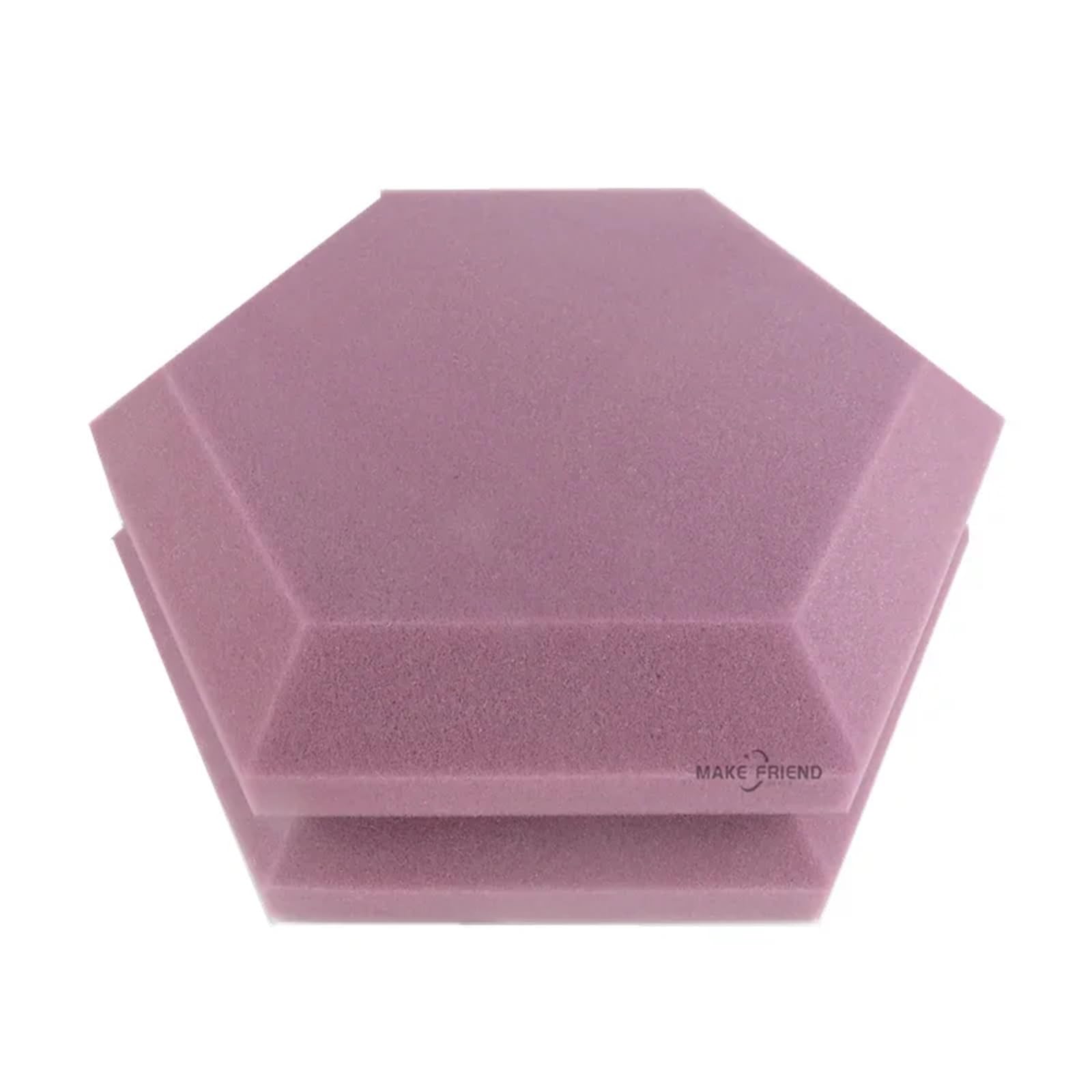 Pannelli acustici esagonali Pannelli di trattamento assorbente in spugna fonoassorbente in schiuma for studio e sala musica Per Studio(PURPLE,12pcs)