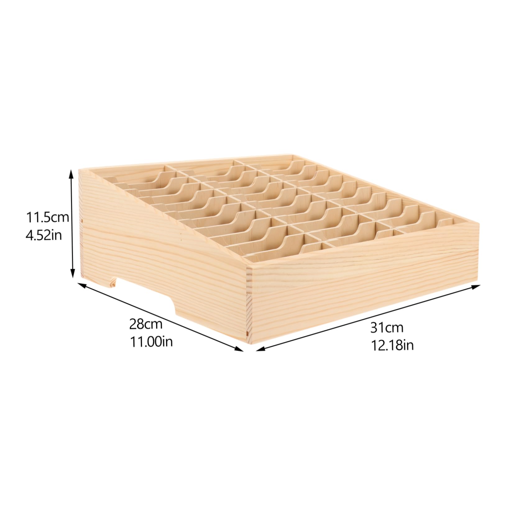 Gadpiparty Organizador de Escritorio de Madera Multiuso con Múltiples Compartimentos para Gestión de Teléfonos y Almacenaje de Suministros Caja Multi Rejilla sin Montaje para Oficina Aula y