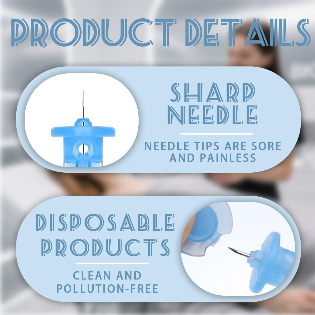 100 Piezas Afilado Desechable Blackhead, Blemish Remover Acné Aguja, Herramienta Profesional Para La Eliminación De Puntos Negros E Imperfecciones