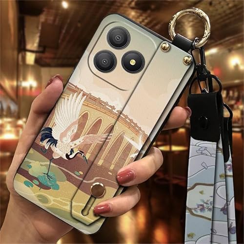 Phone Case Compatible with Blackview Wave 9C, Phone Holder Anti-knock Soft case Silicone Waterproof Design Wrist Strap Dirt-resi