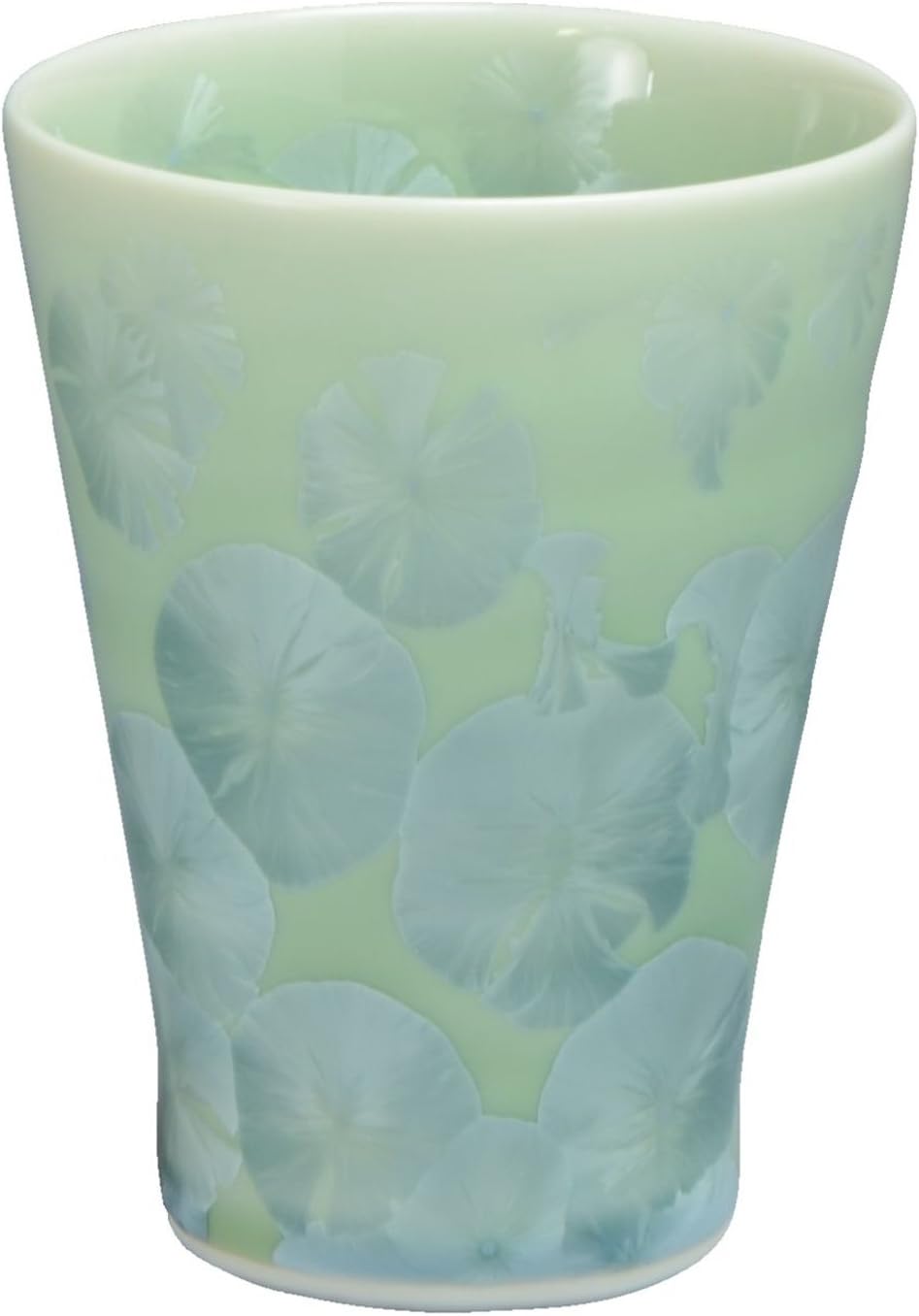 京焼(Kyouyaki) Kyo-Ware Kiyomizu Ware Pottery Kiln Garbage Cup Flower Crystal Blue Tour 894