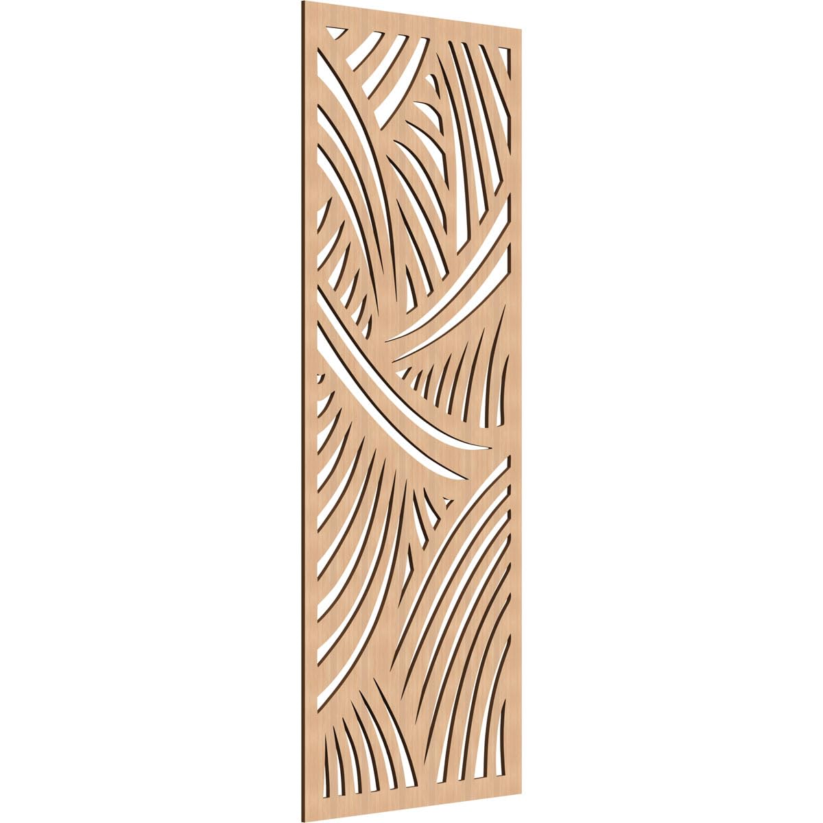 23 3/8"W x 59 3/8"H x 1/4"T Chester Decorative Fretwork Wood Wall Panels, Hickory