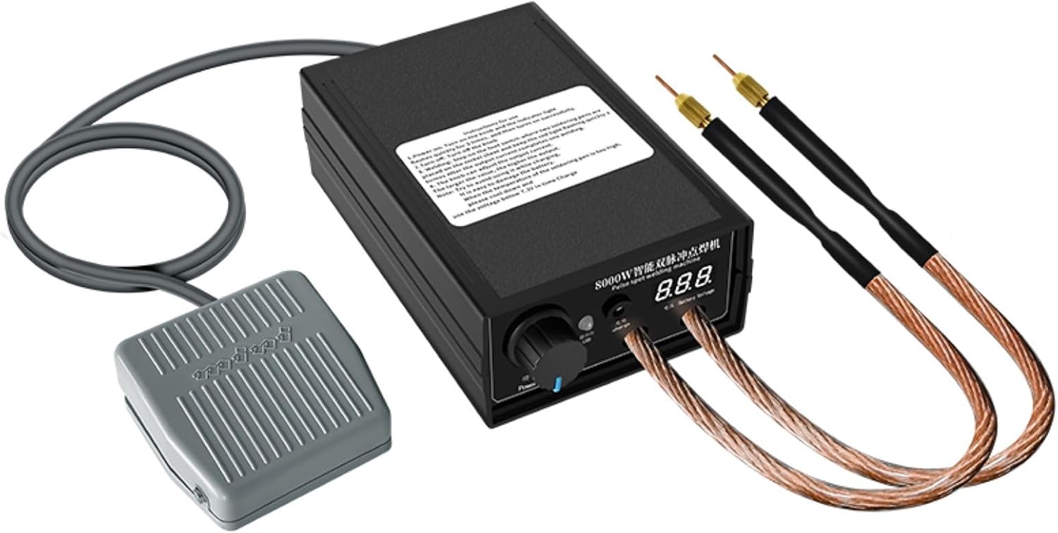8000W Mini Battery Spot Welder, Portable Spot Welder Machine DIY Kit for 18650 Battery