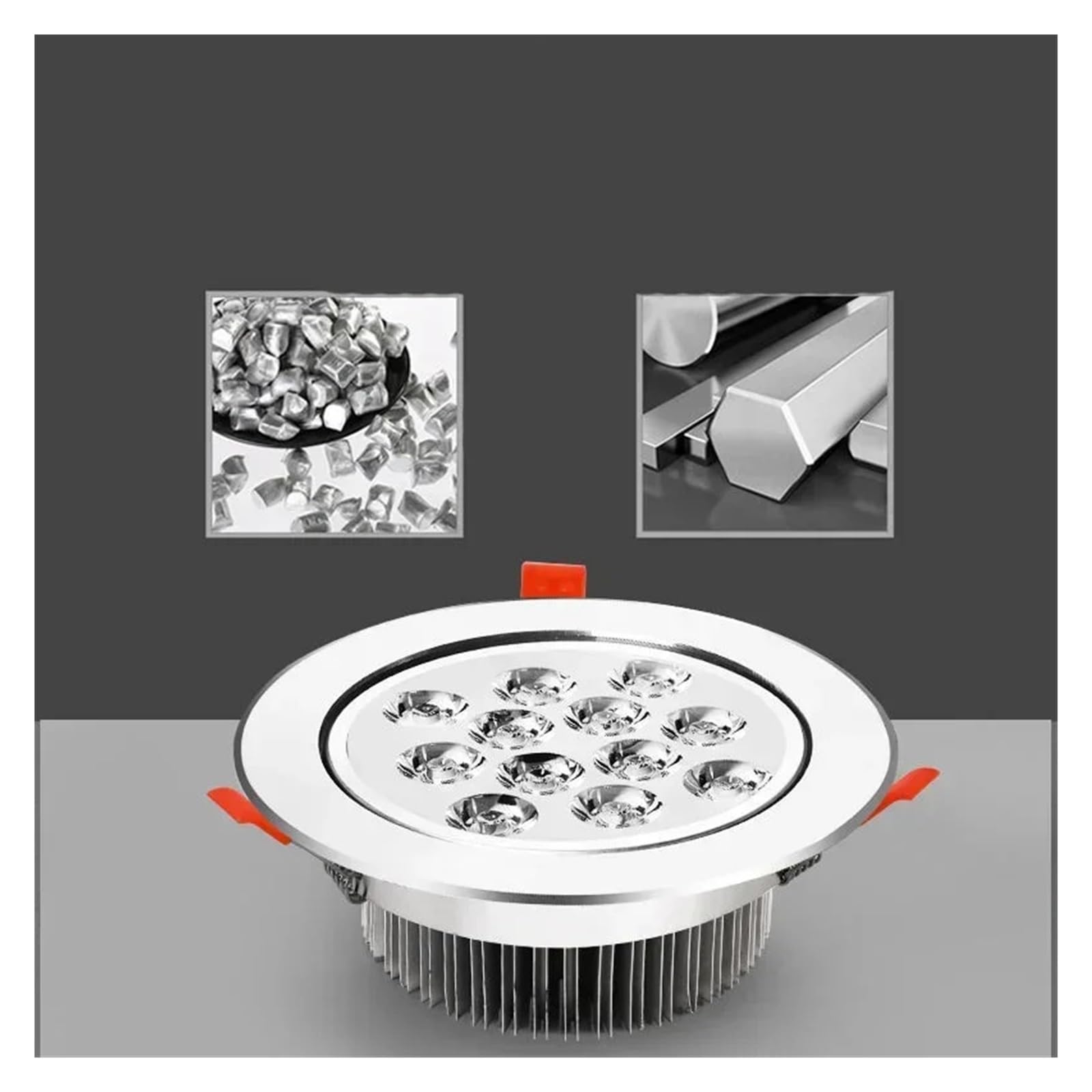 Genérico CRI 98 luces empotradas LED regulables integradas 3W6W10W14W18W24W lámpara de techo alta potencia antideslumbrante AC90-260V