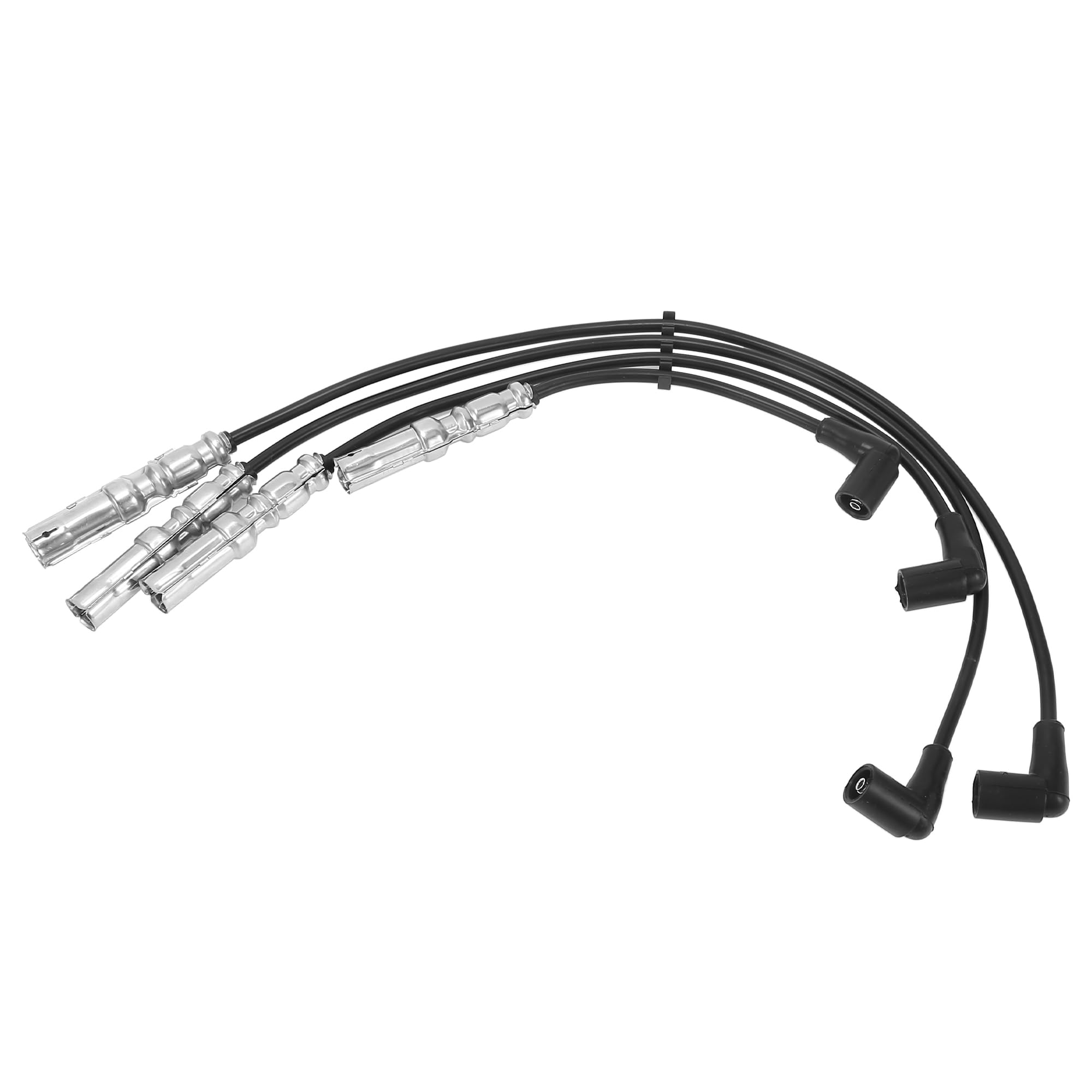 QUARKZMAN Zündkabelsatz Für VW Golf IV 1.6 (97-05) 4er Pack | Hitzebeständiges Silikonmaterial, Verstärktes Gehäuse, Stärkere Isolierung, Nickelkern, OE-Nr.06A905409M