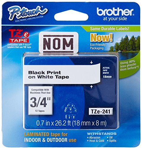 Brother Rouleau 1 8 cm cassette à bande pour P Touch PT 1250 1400 1600 1650 18 1800 1830 210 220 2400 2430 2450 2500 9400 - vue 4