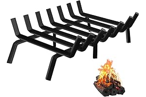 BRIAN & DANY Fireplace Log Grate, a 24" Heavy Duty Beast for...