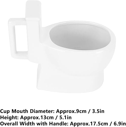 Miniatura 4 de TOPINCN Taza de cerámica para inodoro, taza de café con personalidad de mierda, taza de café creativa para popa, taza de cerámica, tazas de café