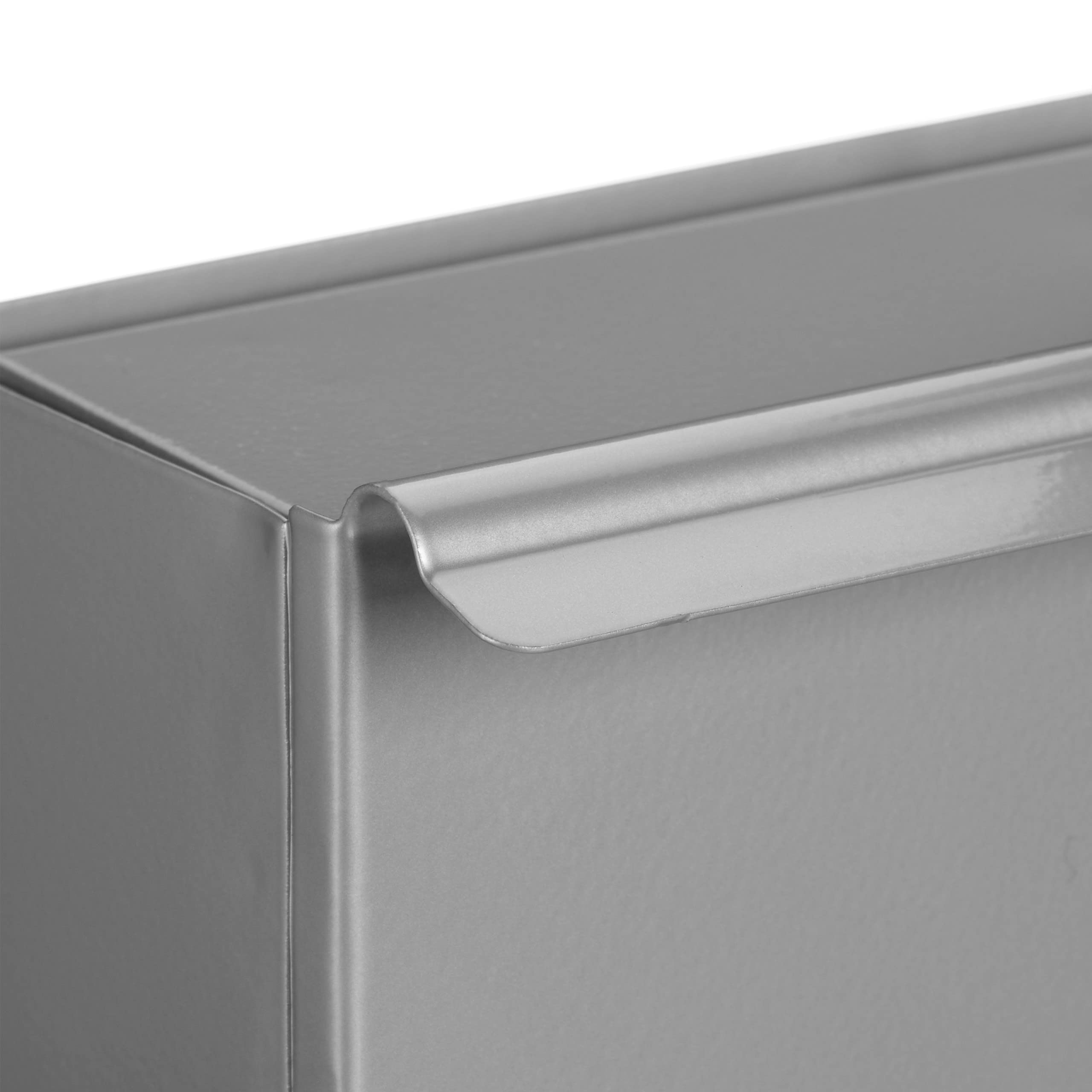 Relaxdays Caja Cenizas Recogedor, Acero, Contenedor Cenizas Chimenea y Estufa, 35,5 x 23 x 9 cm, Pala Cenizas, Plateado