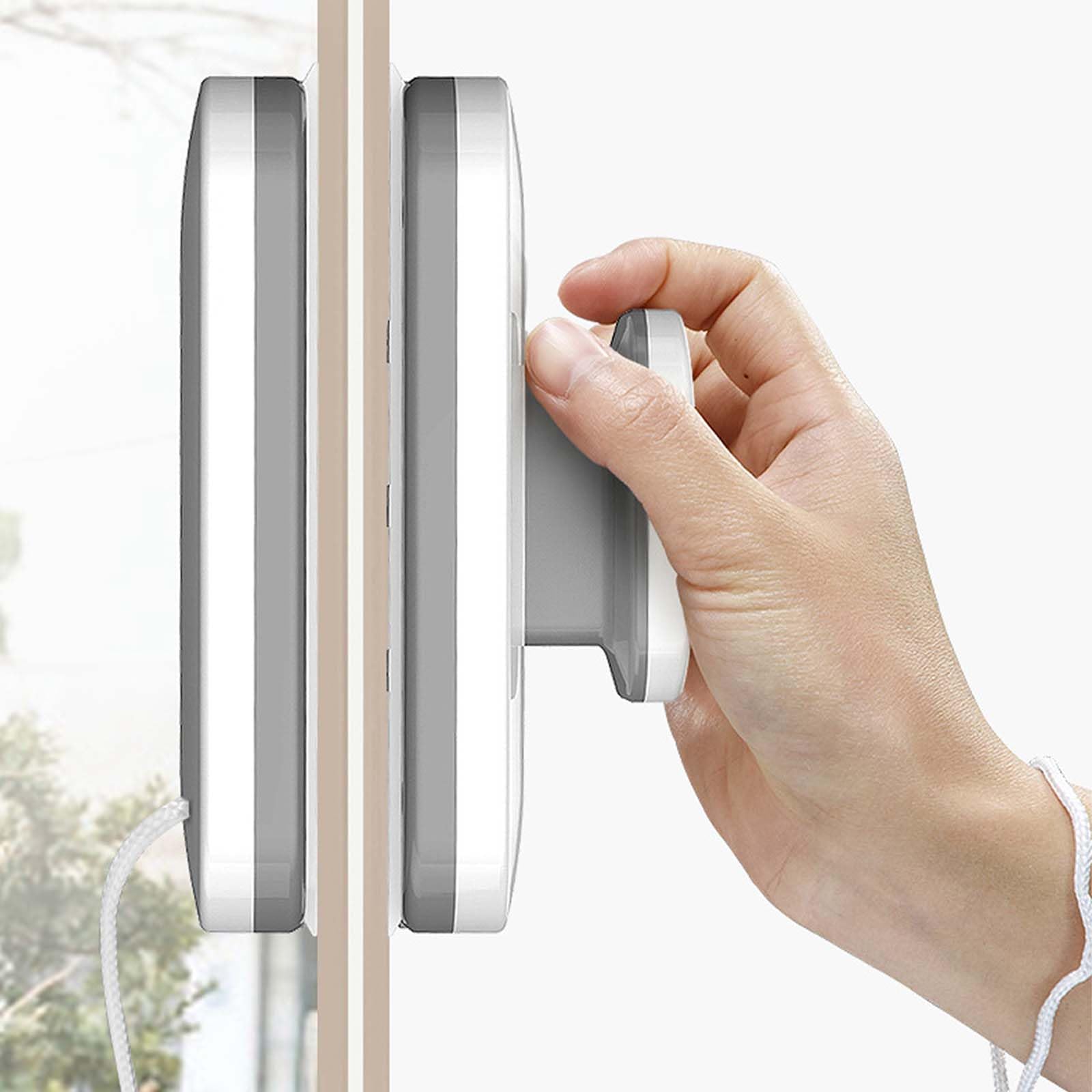 Lavavetri Magnetico, Pulitore Magnetico per Finestre, Pulisci Vetri Magnetico, Strumento per la Pulizia dei Vetri Esterni a Doppia Faccia per Uso Domestico Finestre da 3 a 10 mm