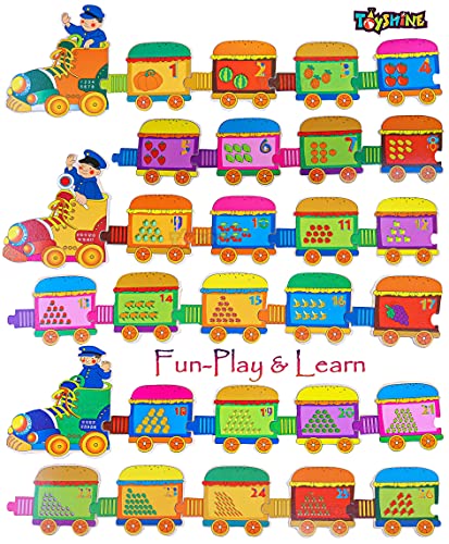 Image of Toyshine 123 Train Puzzle Numbers Toy, Educational And Learning Toy - 123, Kids