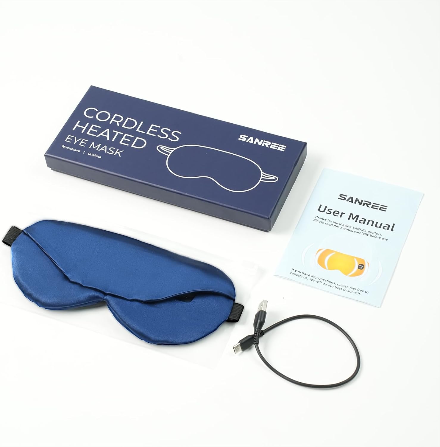 Heated Eye Mask-Cordless Eye Mask for Dry Eyes,Electric Warm Compress for Eyes,Improved Sleep, Blackout Eye Heating Pad for Eye Relief,Rechargeable Warming Eyes Mask for Travel with Washable Cover - Image 7