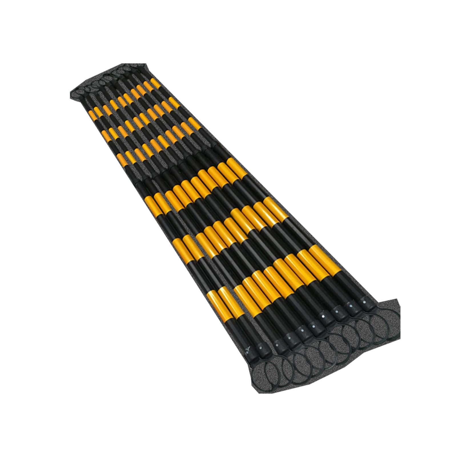 SGKOMN Retractable Safety Barrier for Traffic Cones – 6ft-10ft Durable PVC Traffic Control, Perfect for Driveways & Events, Yellow, Yellow 1.25m-2m(4.1ft-6.56ft)-15PCS