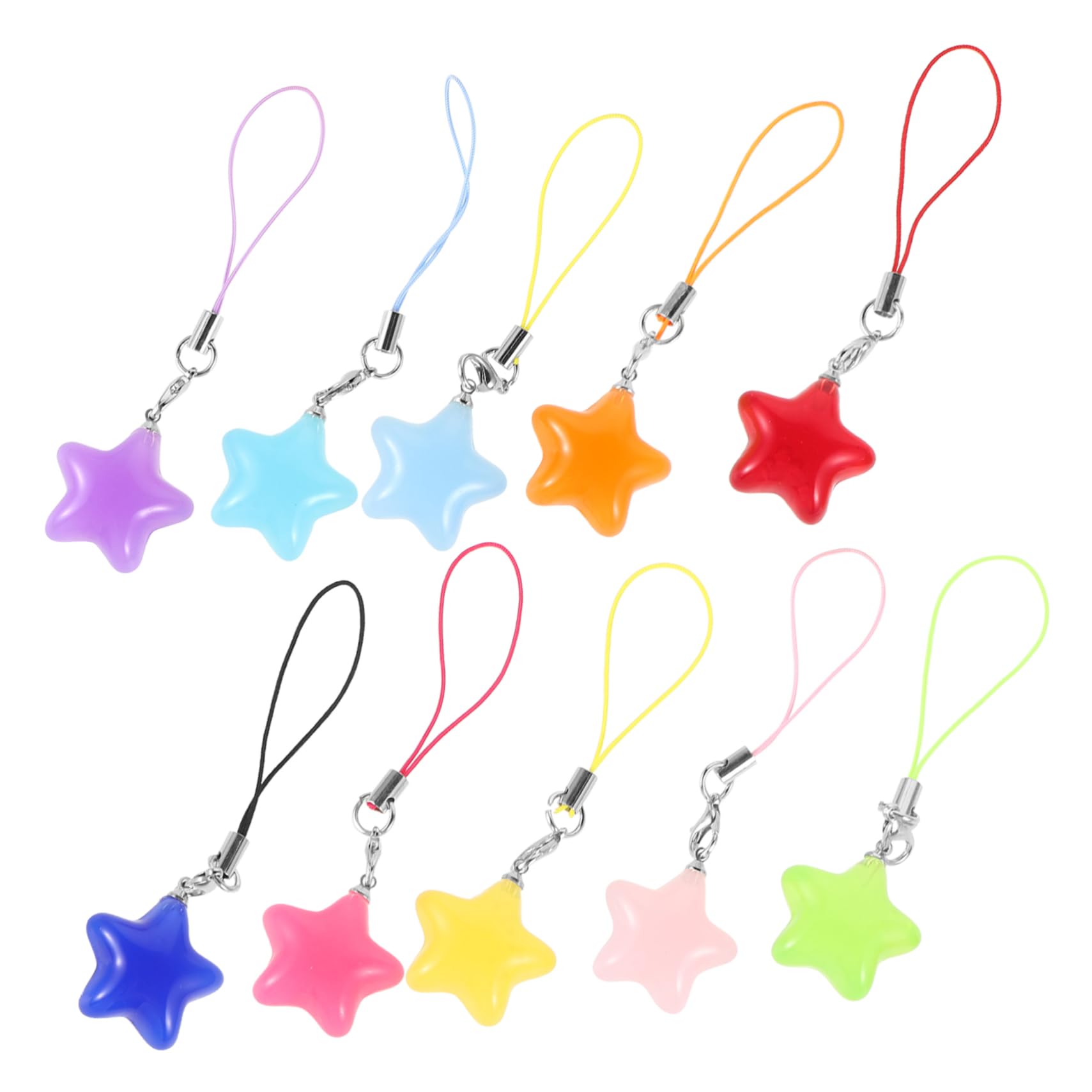 Angoily correa del del teléfono cordón de teléfono de dibujos animados estrella correa del teléfono flor del teléfono estrella correas de teléfono estrella