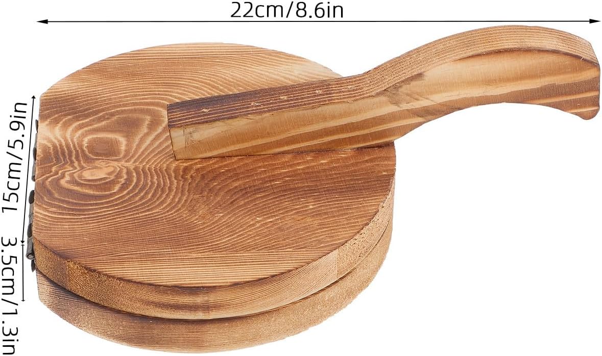 Dumpling Wrapping Tools Wooden Dough Pressing Tool for Biscuits