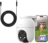 EZVIZ C8c 8MP 4K Outdoor PT Security Camera and 10M DC12V Power Extension Cable bundled product