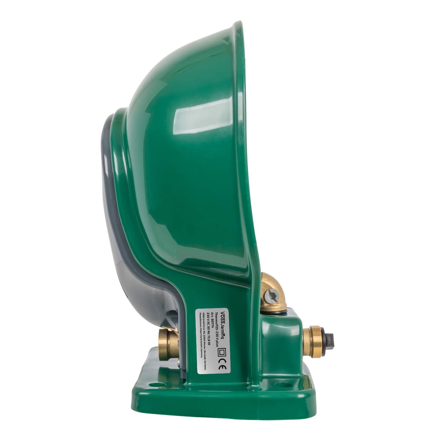 VOSS.farming beheizte Tränke Thermo P25-230V Plus mit Rohrbegleitheizung, 72 Watt, 230V Anschluss möglich, automatisches Thermostat, Spezialkunststoff, Frostschutz