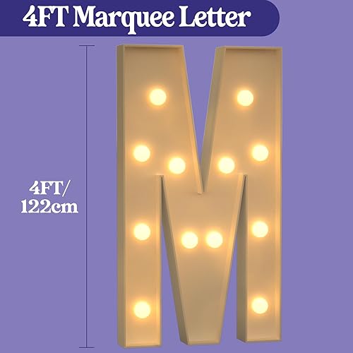 Miniatura 178 de Números iluminados grandes de 4 pies, números de marquesina 2 para decoraciones de cumpleaños de 21 para niños y niñas, números gigantes iluminados