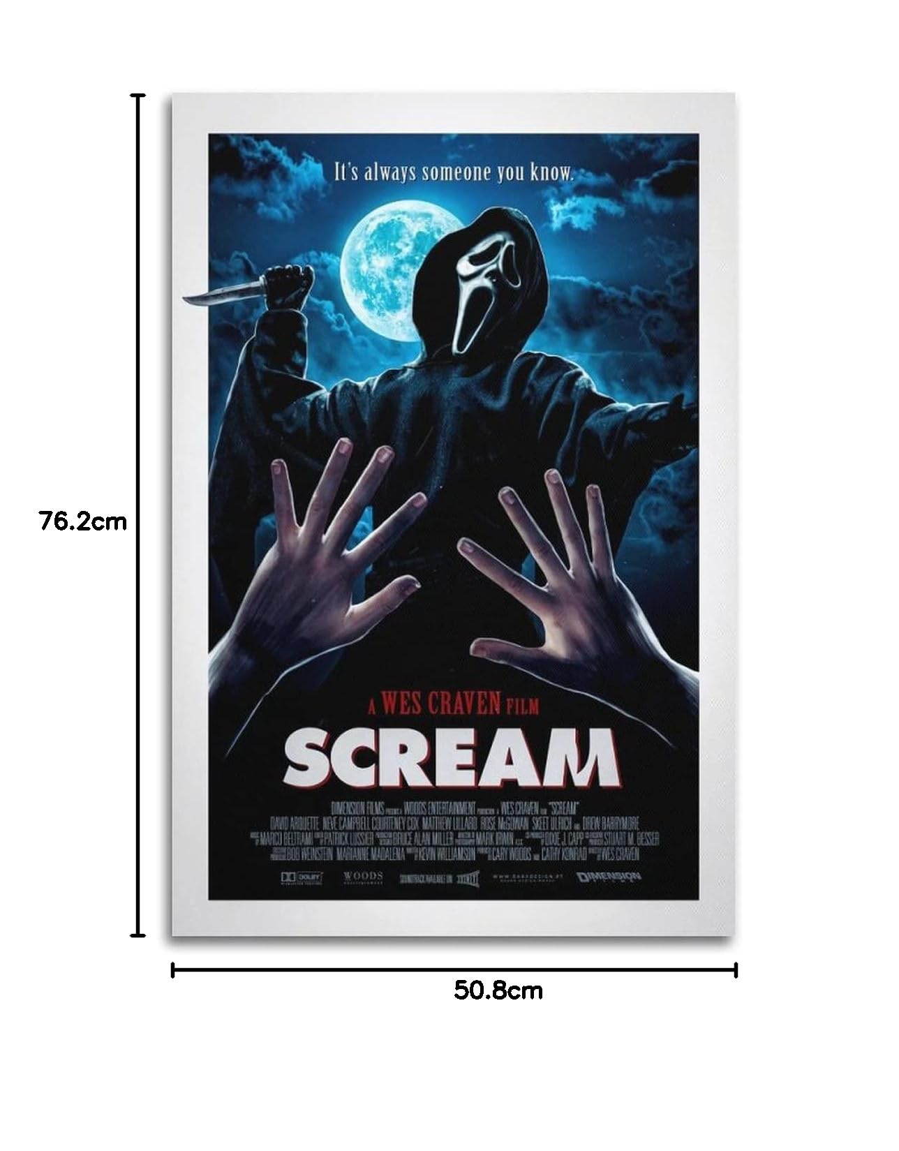 Amazon.co.jp: スクリームポスター ホラー映画ポスター 装飾絵画