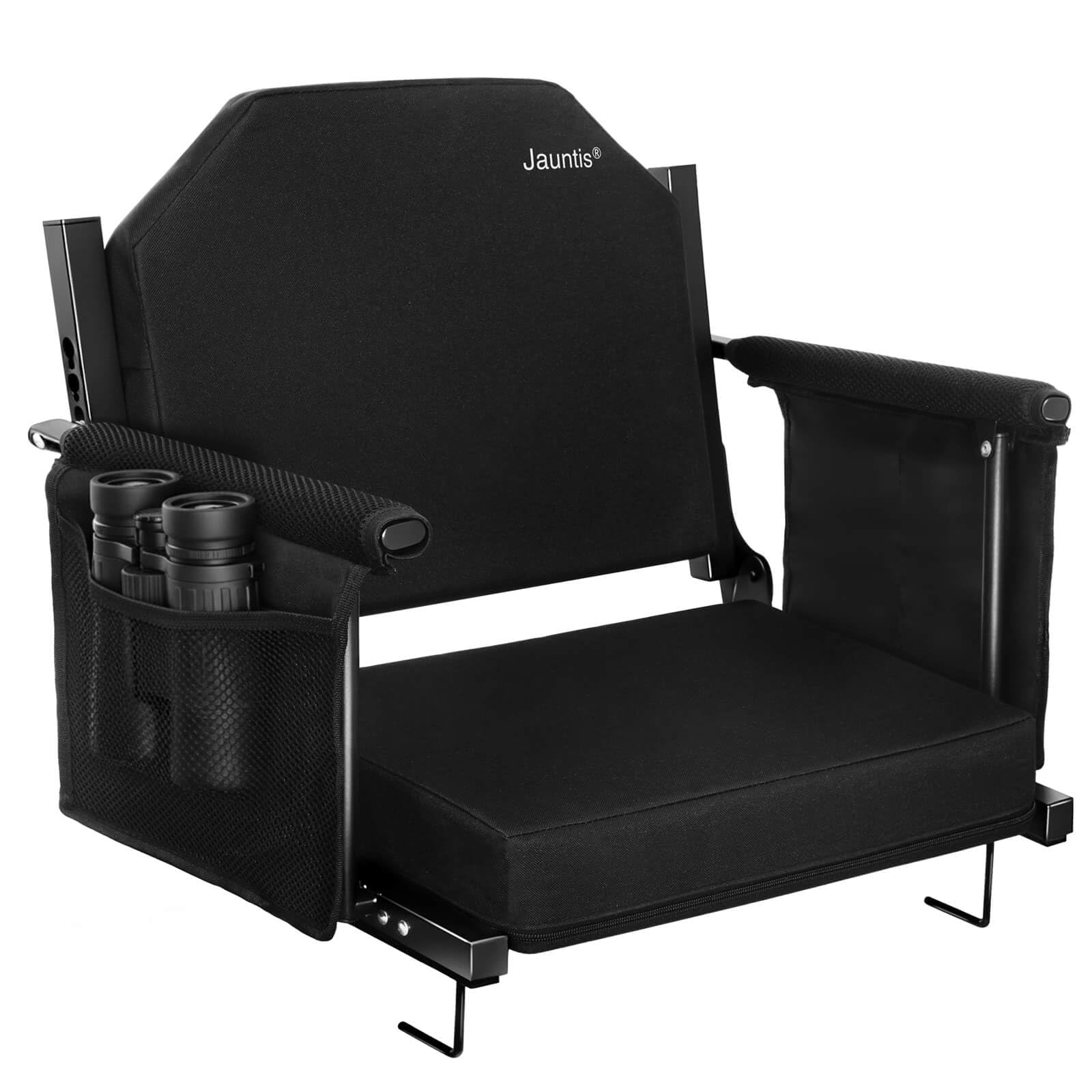 extra wide stadium seats for bleachers with back support - padded foldable lightweight durable stadium chair for sports parents watching kids & fans at any game - relieves back pain on hard benches