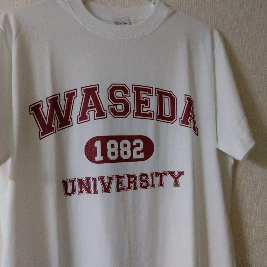早稲田大学tシャツ Waseda athletic club t-shirts white new