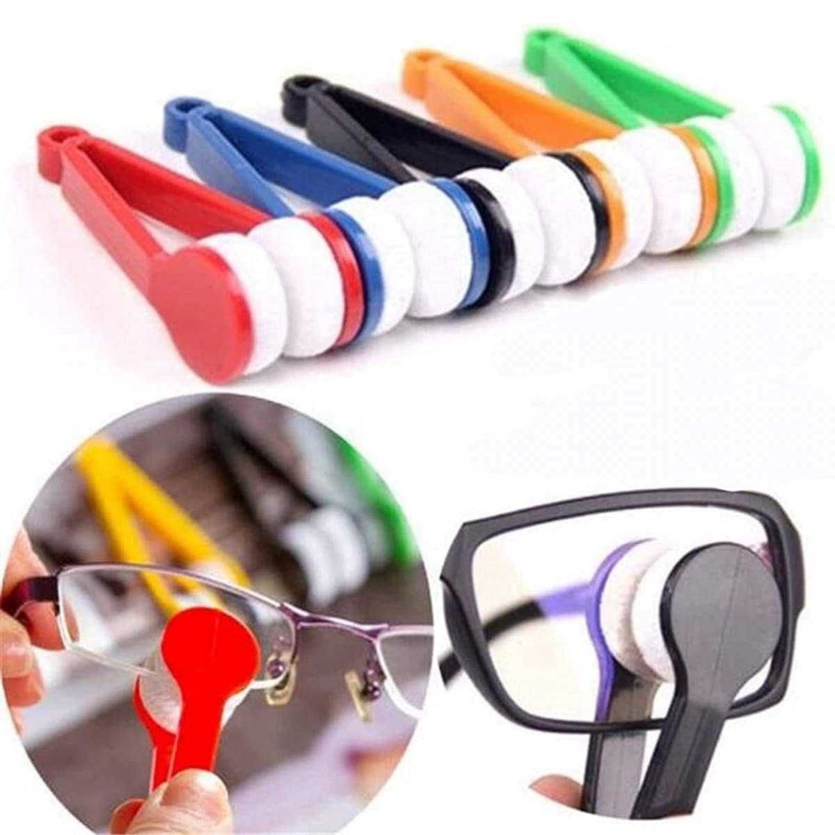Kelexx Eye Glass Cleaner, Premium Microfiber Portable Eyeglass Spectacles Sunglass Lens Brush Clip Specs Cleaning Tool With Key Hole Cloth Handle Reading Glasses with Keyring - Image 6 thumbnail