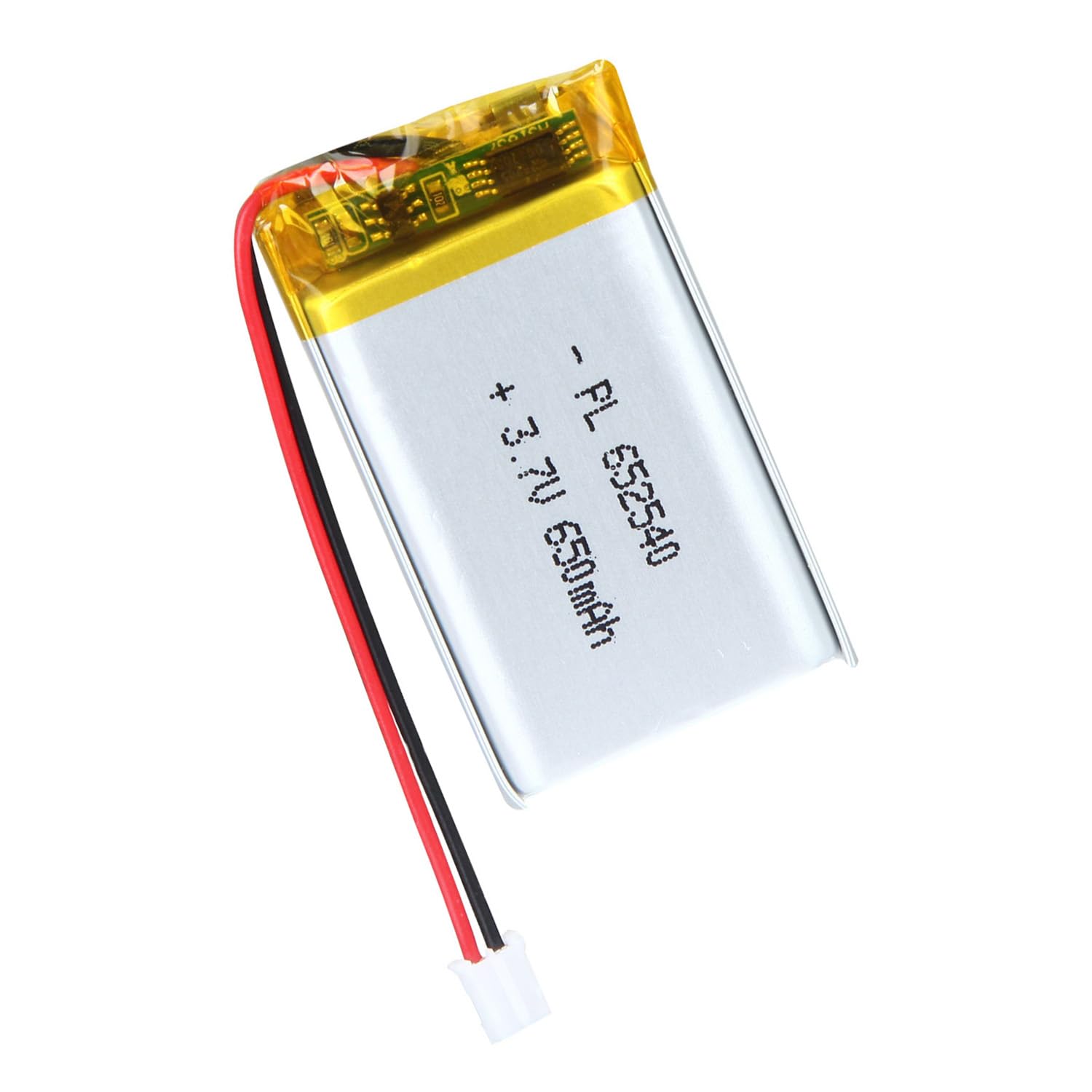 Photo 1 of Qimoo 652540 3.7V Lipo Battery 650mAh 652540 Rechargeable Lithium Polymer Battery Pack with JST PH2.0mm Connector for Electronic Device