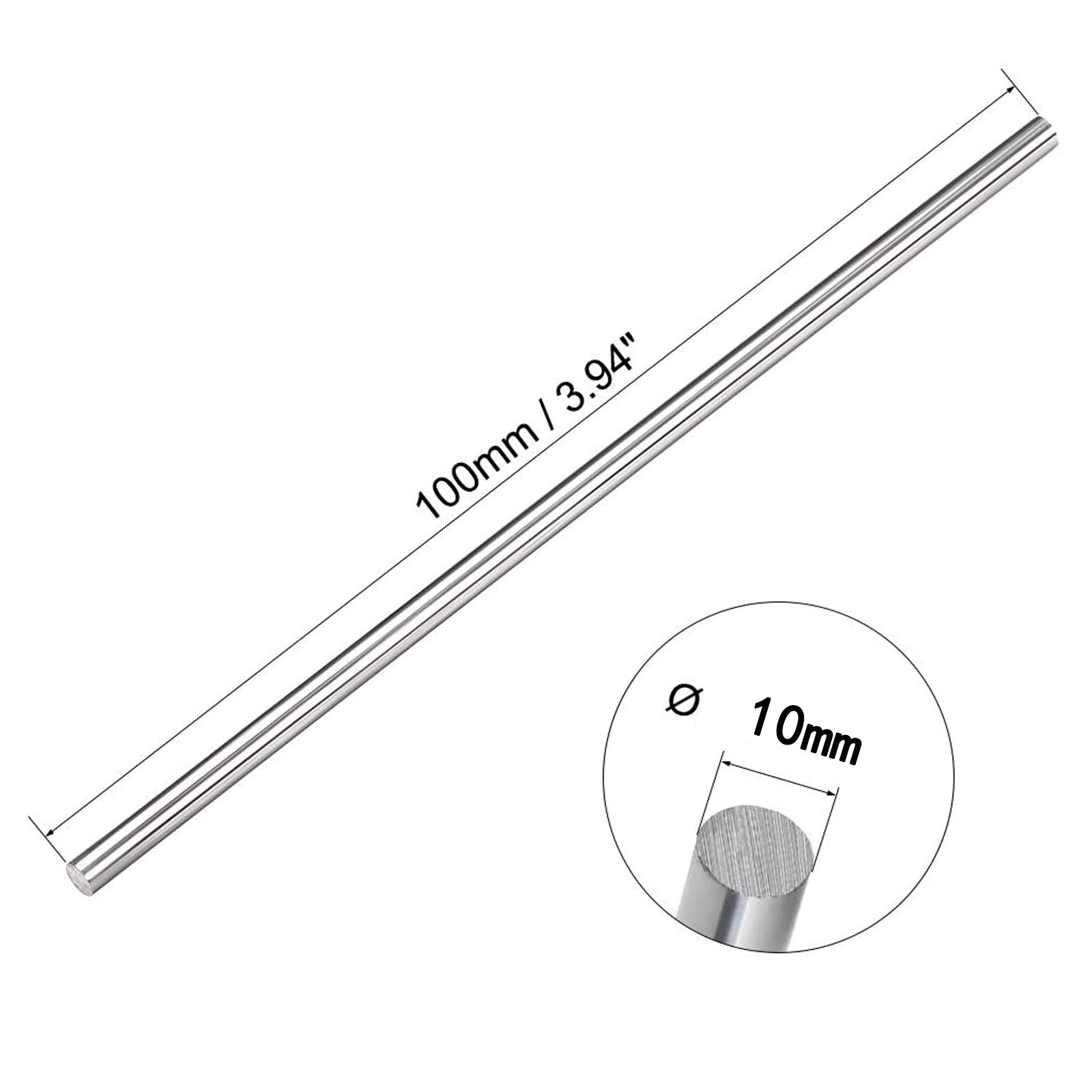 Runder Schaftstab Aus Massivem Wolframstahl, Silberstab, 10/11/12 Mm Durchmesser, 100 Mm Länge Zum Stanzen/10Mm*100Mm
