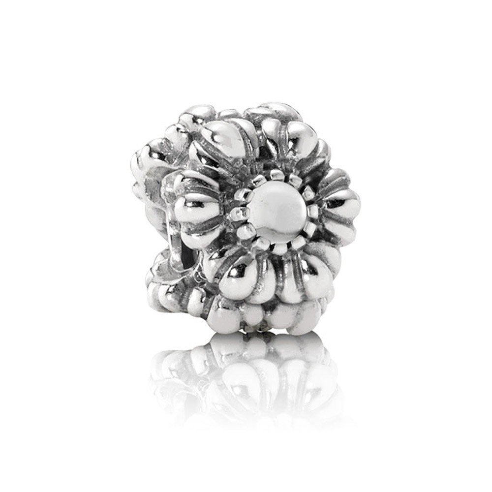 Abalorio Pandora de flores de abril 790580BK para pulsera de plata 2