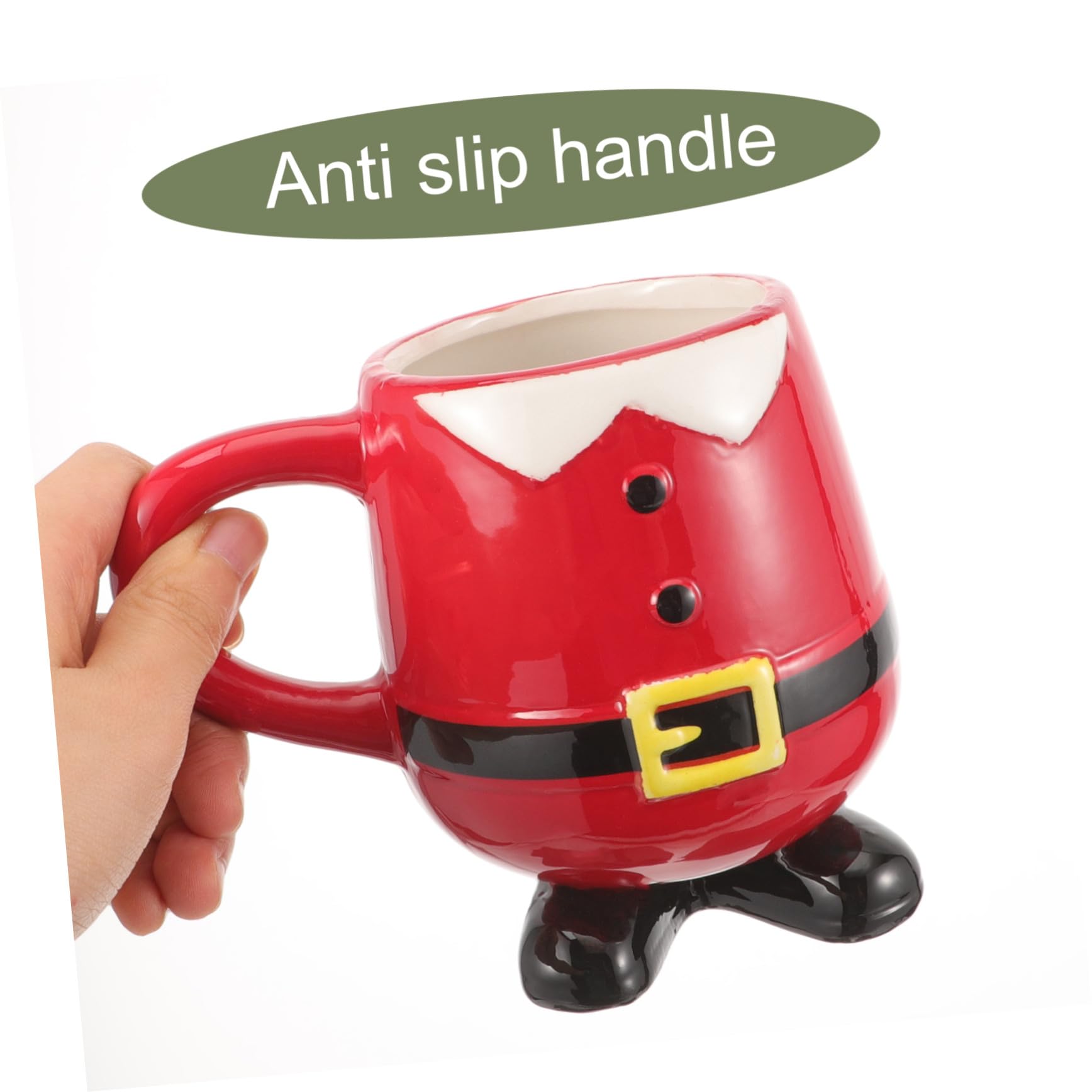 STOBAZA Copa de Papá Noel Taza de Navideña Adorable de Cerámica Hogar Taza Navideña para Desayuno de Obsequio de Navidad
