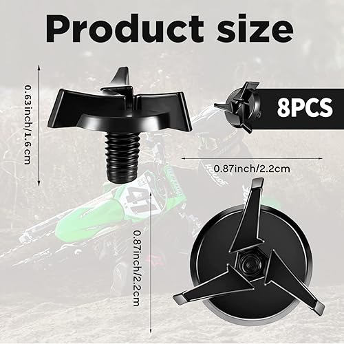 Miniatura 2 de 8 tornillos para casco de motocicleta, accesorios de visera para casco de motocicleta, kit de tornillos para visera