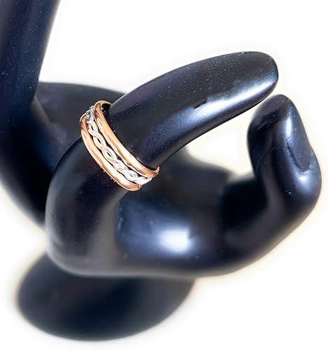 Miniatura 3 de Anillo de dedo del pie Relleno de oro de 14 quilates y plata de ley Anillo de dedo del pie ajustable unisex para hombres o mujeres Talla única