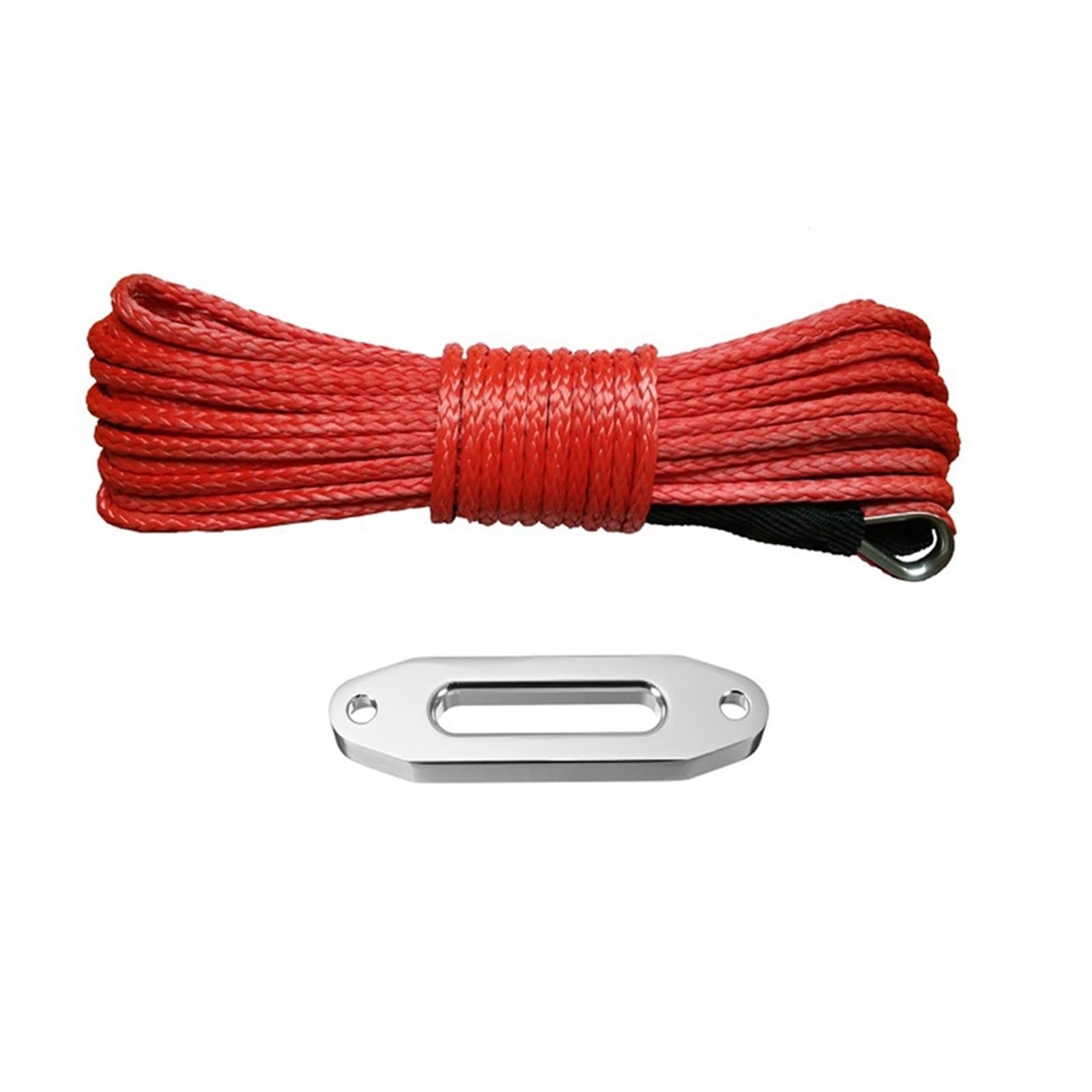 Mthckxjbsuz Rosso Winch Rope, 6Mm*15M And 4000Lbs Fairlead Synthetic Atv/Utv Winch Cable Rope Line For Tractor Tug(Rosso)