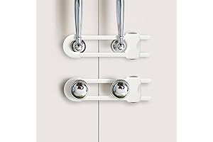 Baby Proofing Cabinets with Adjustable U-Shaped Design