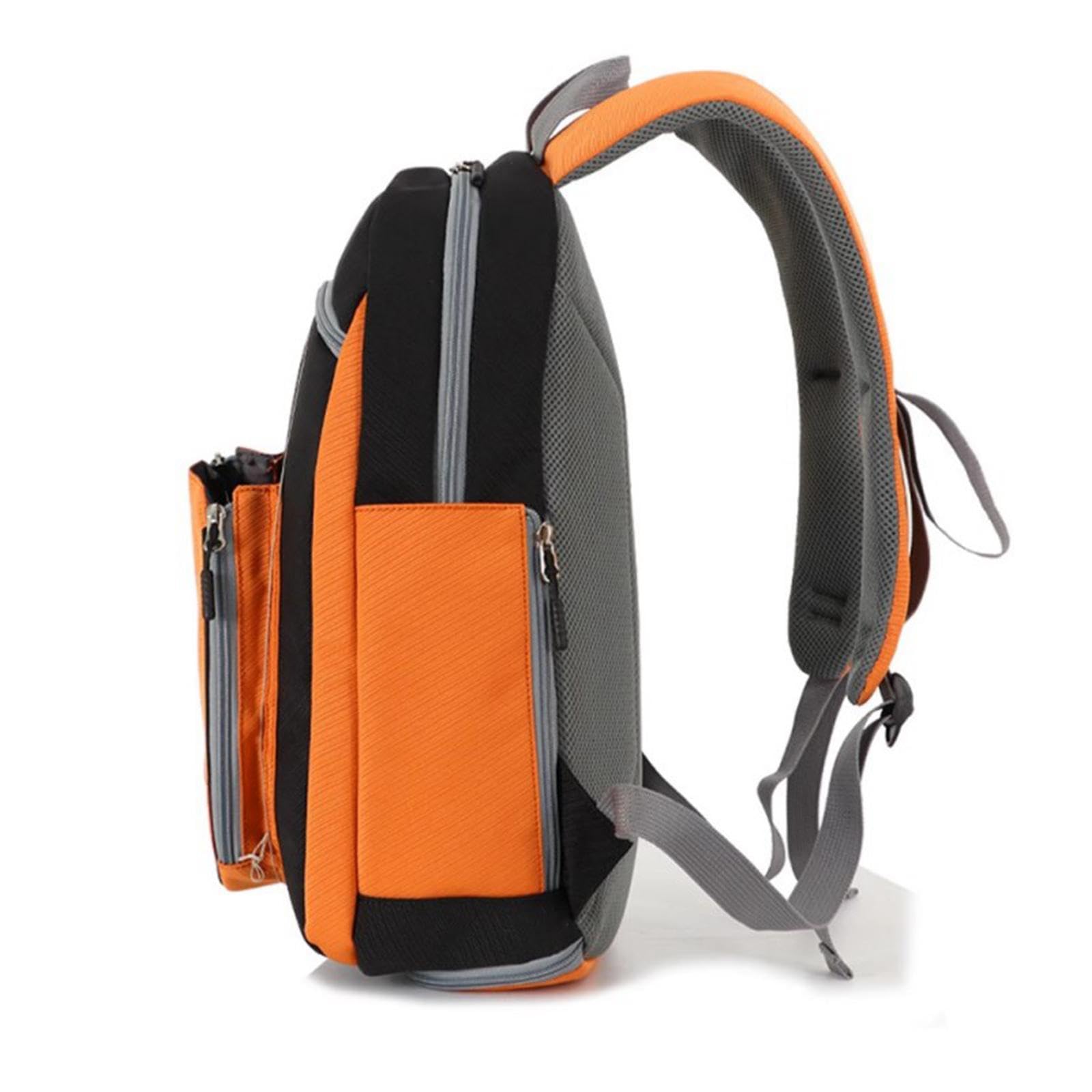 Borsa per racchetta da ping pong con tracolla regolabile zaino sportivo per adulti nero 26x17x40cm