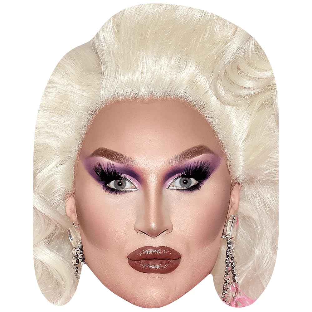 The Vivienne (Drag) Celebrity Mask, Flat Card Face, Fancy Dress Mask