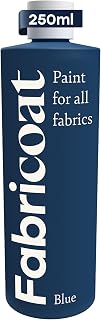Fabricoat - Fabric Paint for Furniture - 8.5oz / 250ml Blue - Restore or Change the Color of Couches, Chairs, Upholstery, Soft Furnishings, Car Interiors, Clothing, & Footwear