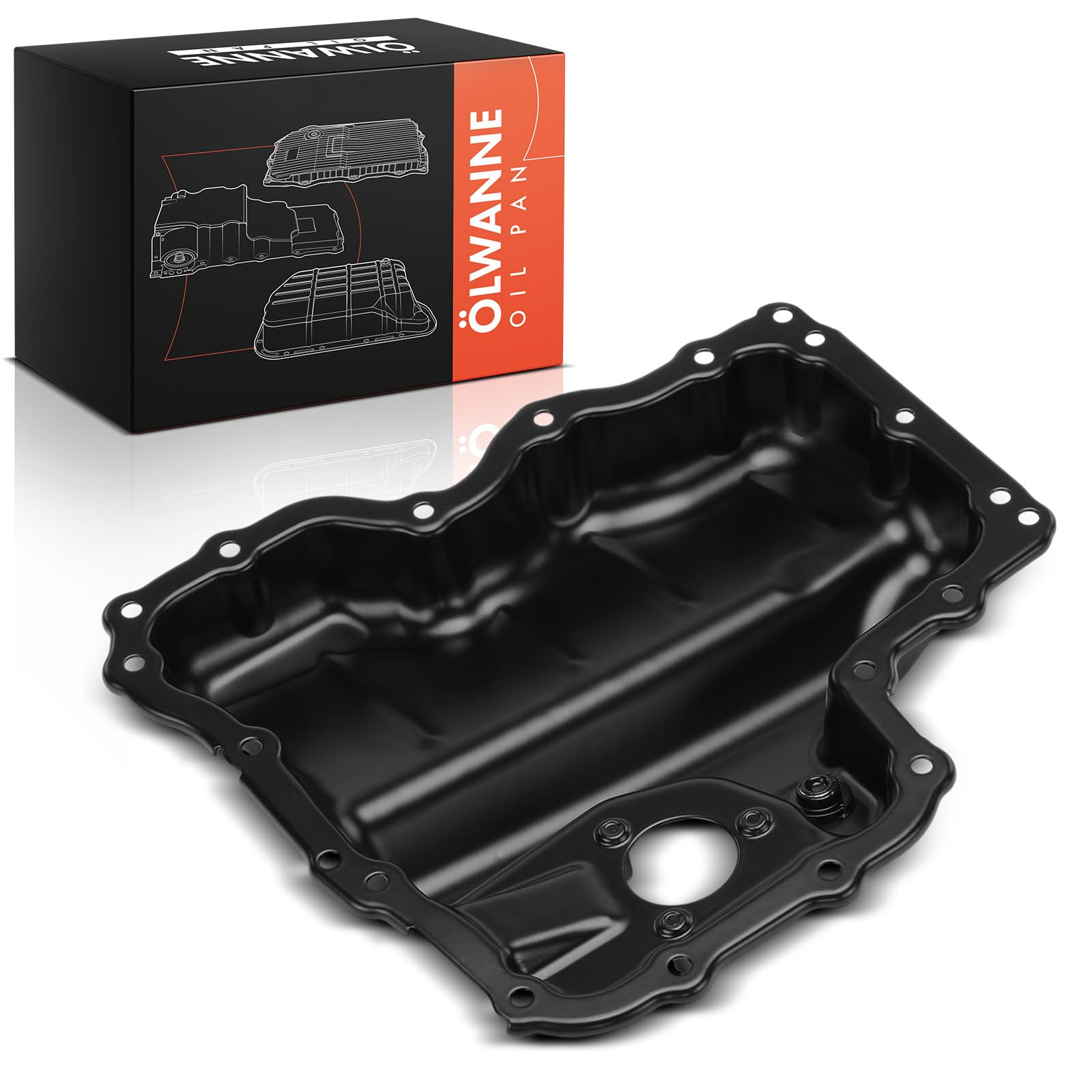 Frankberg Coppa dell'olio coppa dell'olio motore diesel 04B103602D | Compatibile con: A1 Sportback 8XA 8XF, Polo 6C1 6R1, Ibiza IV Sportcoupé 6J1 6P5, Ibiza IV ST 6J8 6P8, Fabia III NJ3